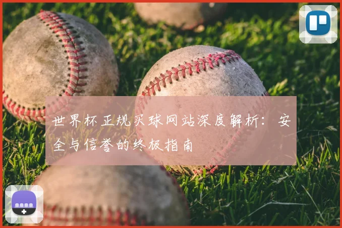 世界杯正规买球网站深度解析：安全与信誉的终极指南